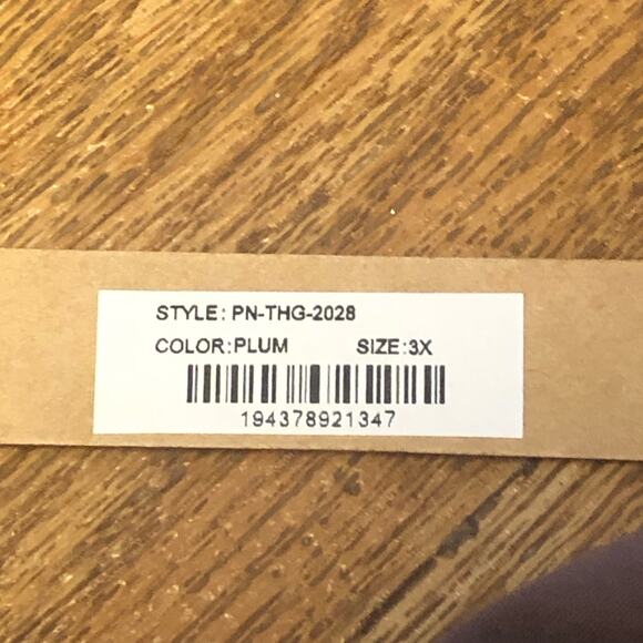 Skims Plum Purple Fits Everybody Thong Panties Size 3X - Picture 5 of 7